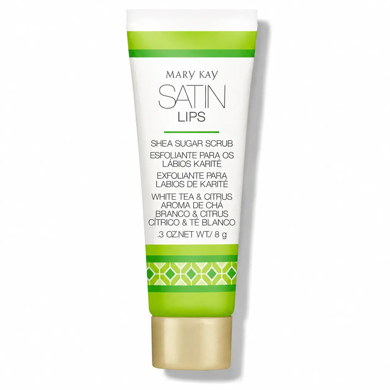 Esfoliante Labial Mary Kay Satin Lips Karité Chá Branco & Citrus 8g Mary Kay