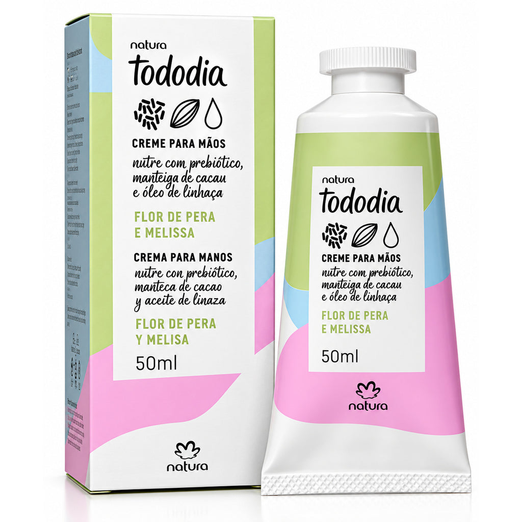 Creme Nutritivo para Mãos Tododia Flor de Pera e Melissa 50 ml