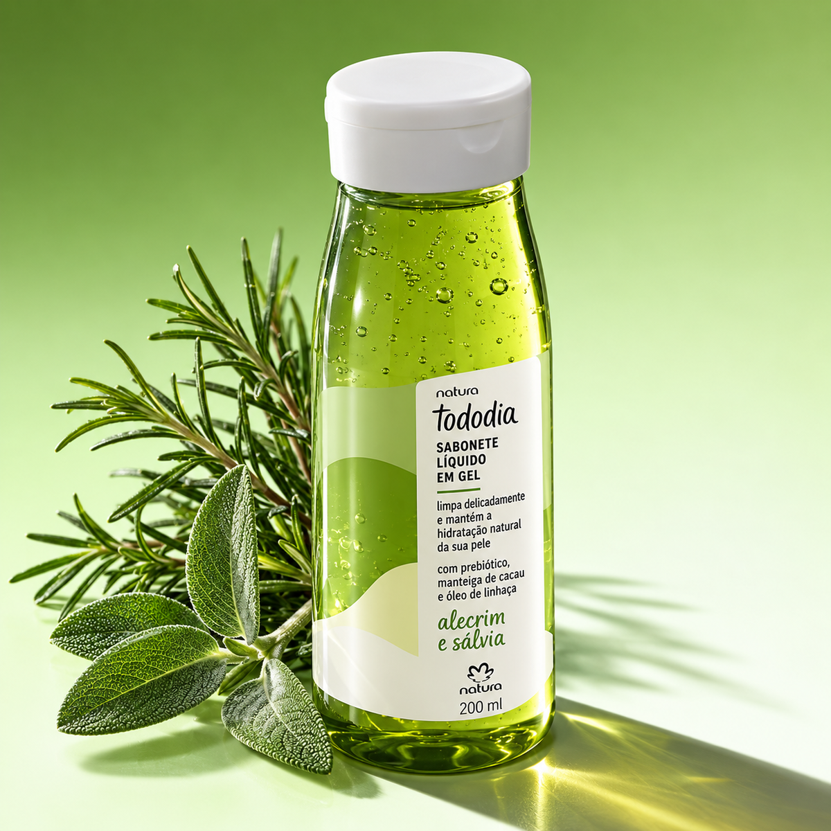 Sabonete Líquido em Gel Tododia Alecrim e Sálvia 300 ml
