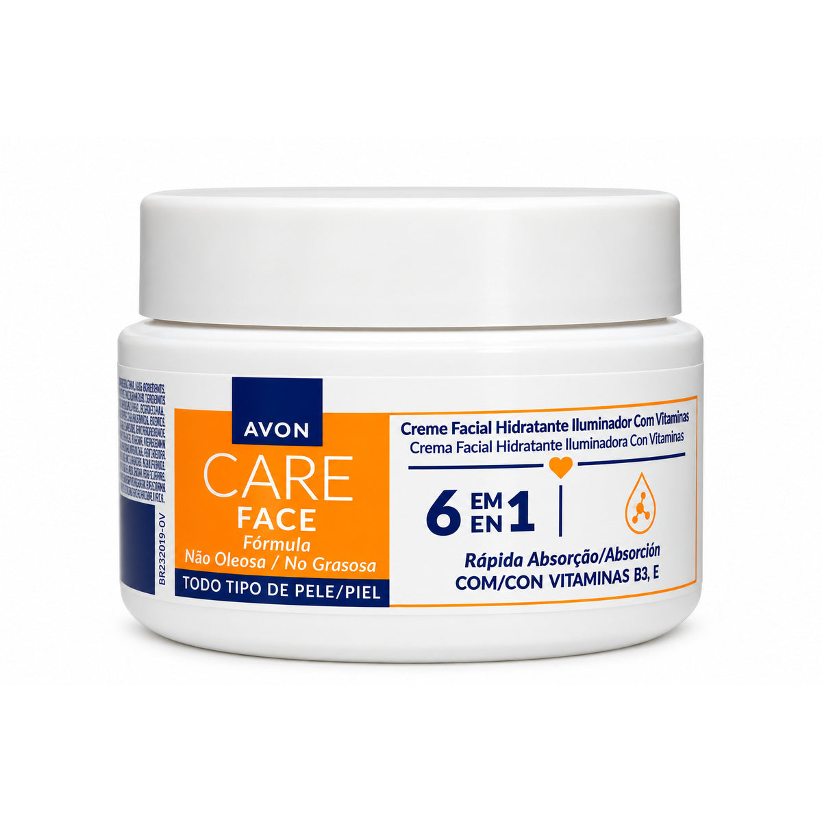 Avon Care Creme Facial Iluminador Vitaminado 6 em 1 100g