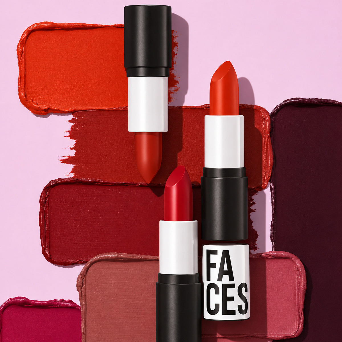 Batom Natura Cremoso Faces Vermelho Hot 3,5g